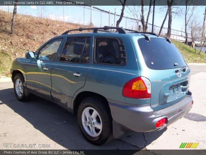 Pine Green / Beige 2002 Hyundai Santa Fe GLS AWD
