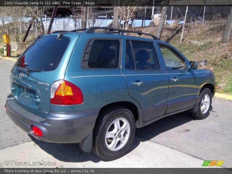 Pine Green / Beige 2002 Hyundai Santa Fe GLS AWD