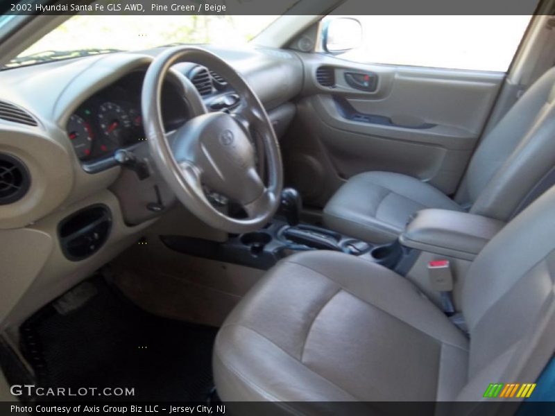 Pine Green / Beige 2002 Hyundai Santa Fe GLS AWD