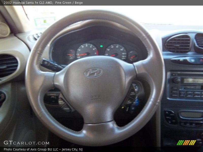 Pine Green / Beige 2002 Hyundai Santa Fe GLS AWD