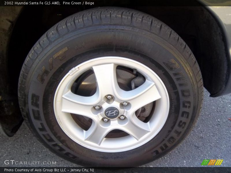 Pine Green / Beige 2002 Hyundai Santa Fe GLS AWD