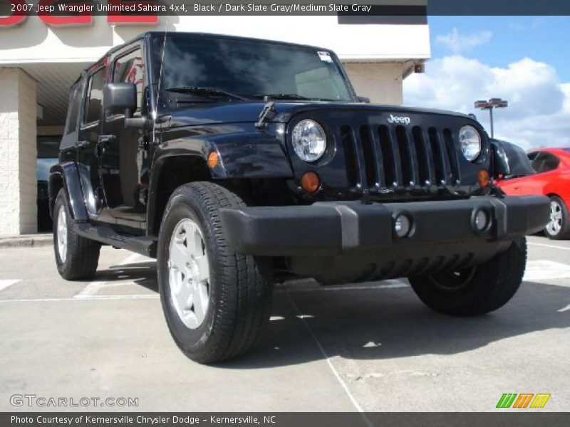 Black / Dark Slate Gray/Medium Slate Gray 2007 Jeep Wrangler Unlimited Sahara 4x4