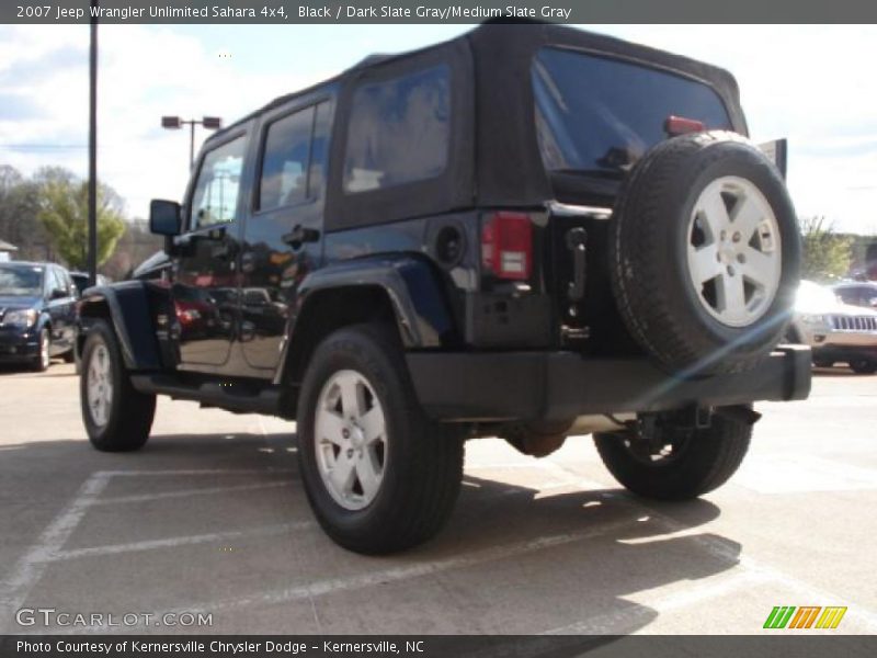 Black / Dark Slate Gray/Medium Slate Gray 2007 Jeep Wrangler Unlimited Sahara 4x4
