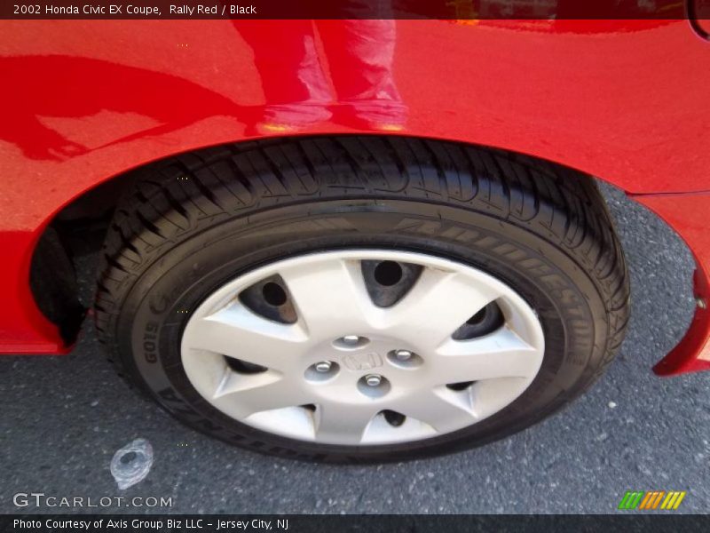 Rally Red / Black 2002 Honda Civic EX Coupe