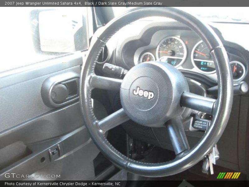 Black / Dark Slate Gray/Medium Slate Gray 2007 Jeep Wrangler Unlimited Sahara 4x4