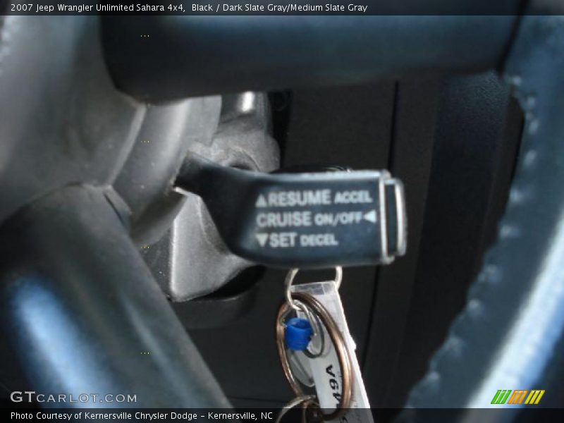 Black / Dark Slate Gray/Medium Slate Gray 2007 Jeep Wrangler Unlimited Sahara 4x4