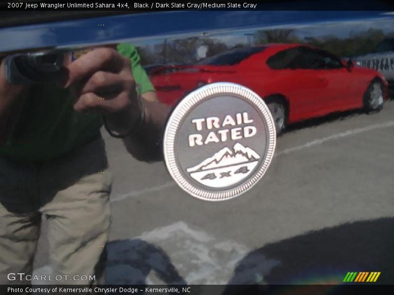 Black / Dark Slate Gray/Medium Slate Gray 2007 Jeep Wrangler Unlimited Sahara 4x4