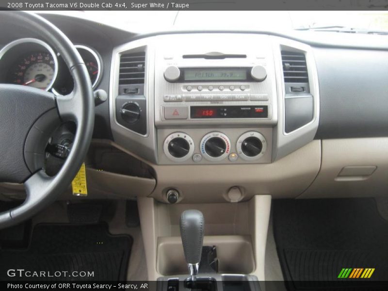 Super White / Taupe 2008 Toyota Tacoma V6 Double Cab 4x4