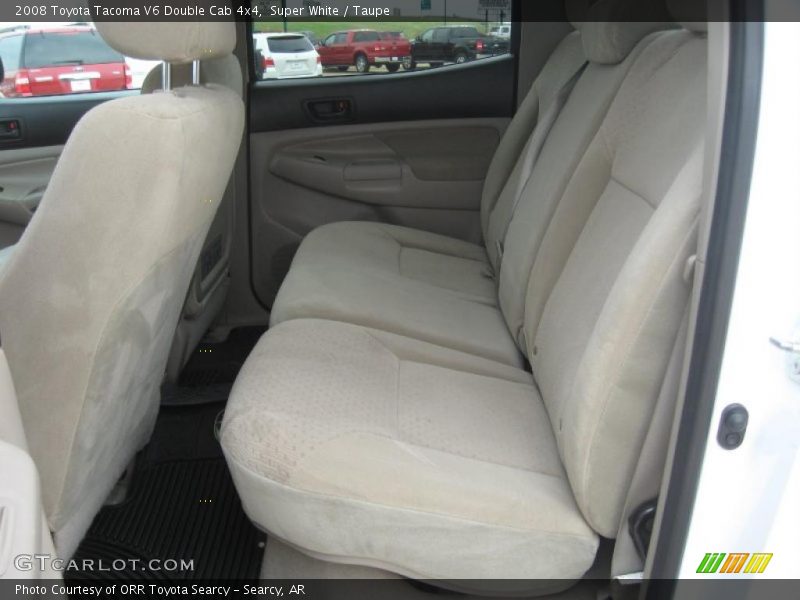 Super White / Taupe 2008 Toyota Tacoma V6 Double Cab 4x4