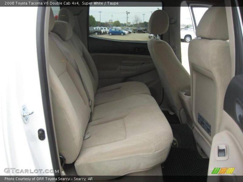 Super White / Taupe 2008 Toyota Tacoma V6 Double Cab 4x4