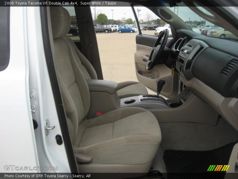 Super White / Taupe 2008 Toyota Tacoma V6 Double Cab 4x4