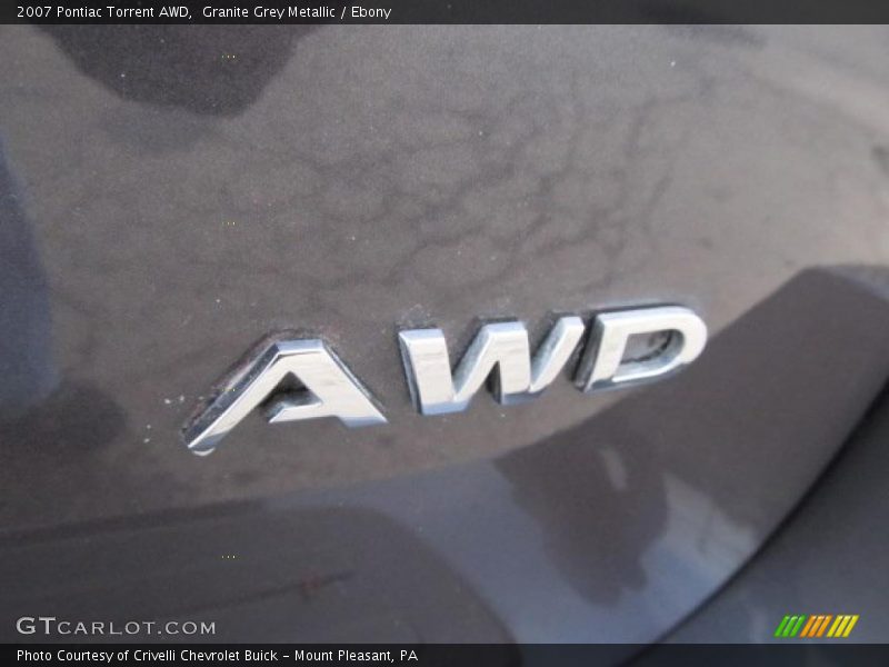 Granite Grey Metallic / Ebony 2007 Pontiac Torrent AWD