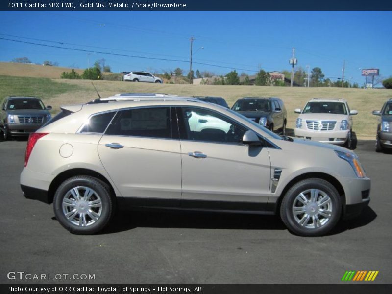 Gold Mist Metallic / Shale/Brownstone 2011 Cadillac SRX FWD