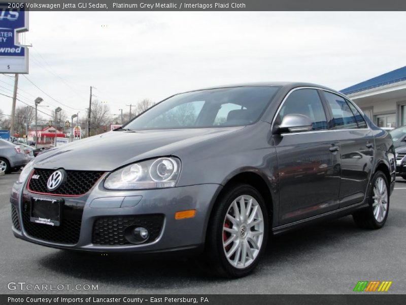 Platinum Grey Metallic / Interlagos Plaid Cloth 2006 Volkswagen Jetta GLI Sedan