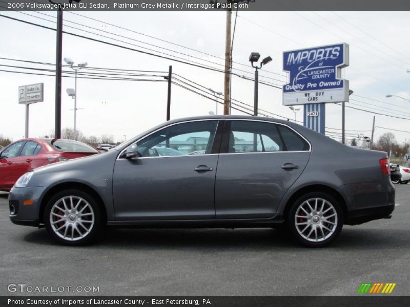 Platinum Grey Metallic / Interlagos Plaid Cloth 2006 Volkswagen Jetta GLI Sedan