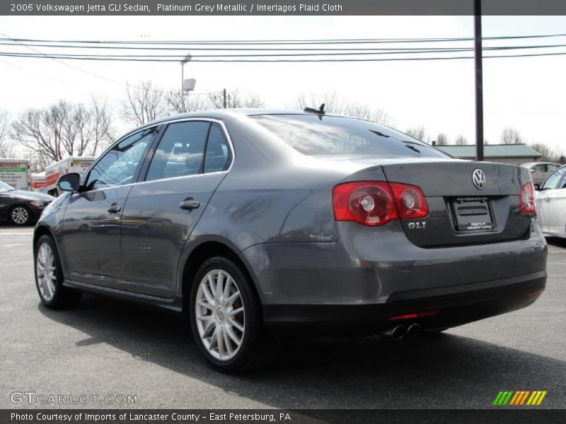 Platinum Grey Metallic / Interlagos Plaid Cloth 2006 Volkswagen Jetta GLI Sedan