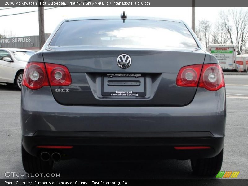 Platinum Grey Metallic / Interlagos Plaid Cloth 2006 Volkswagen Jetta GLI Sedan