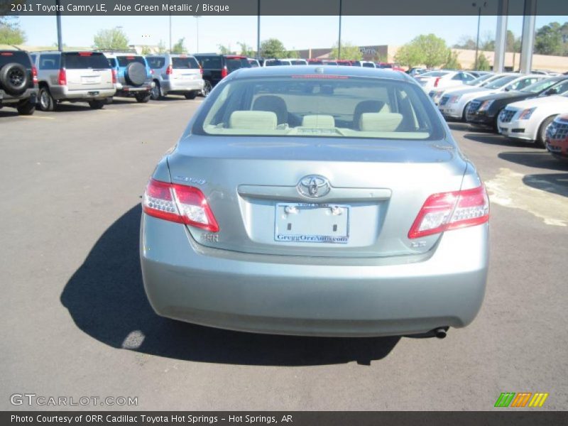 Aloe Green Metallic / Bisque 2011 Toyota Camry LE