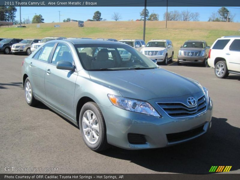 Aloe Green Metallic / Bisque 2011 Toyota Camry LE