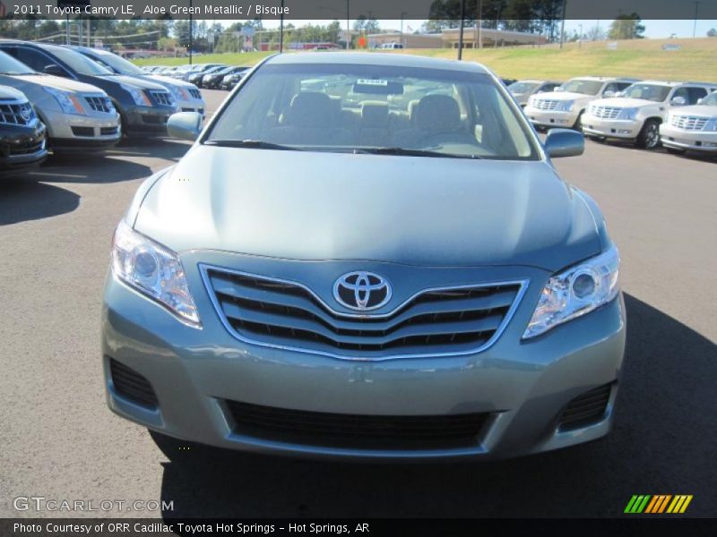 Aloe Green Metallic / Bisque 2011 Toyota Camry LE