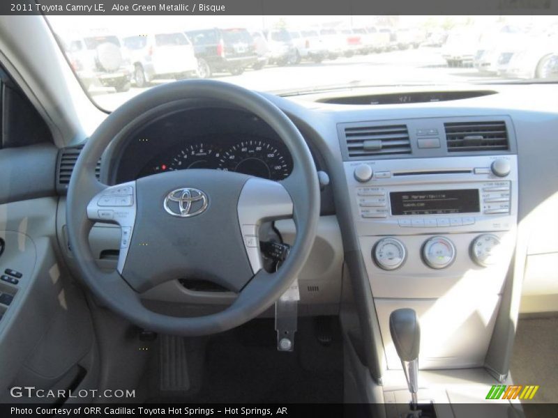 Aloe Green Metallic / Bisque 2011 Toyota Camry LE