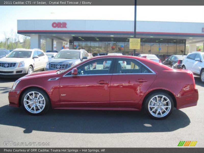 Crystal Red Tintcoat / Ebony 2011 Cadillac CTS -V Sedan