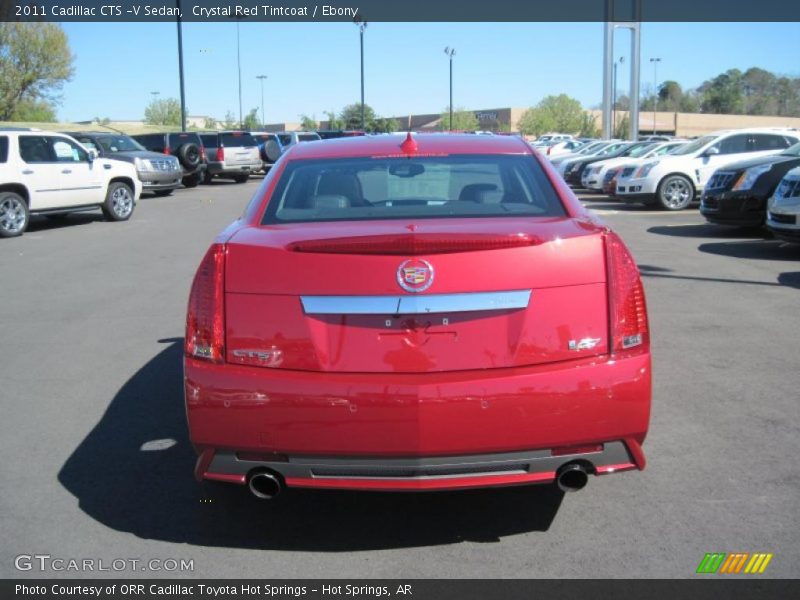 Crystal Red Tintcoat / Ebony 2011 Cadillac CTS -V Sedan