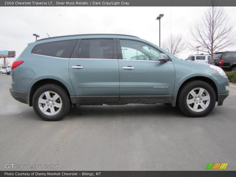 Silver Moss Metallic / Dark Gray/Light Gray 2009 Chevrolet Traverse LT