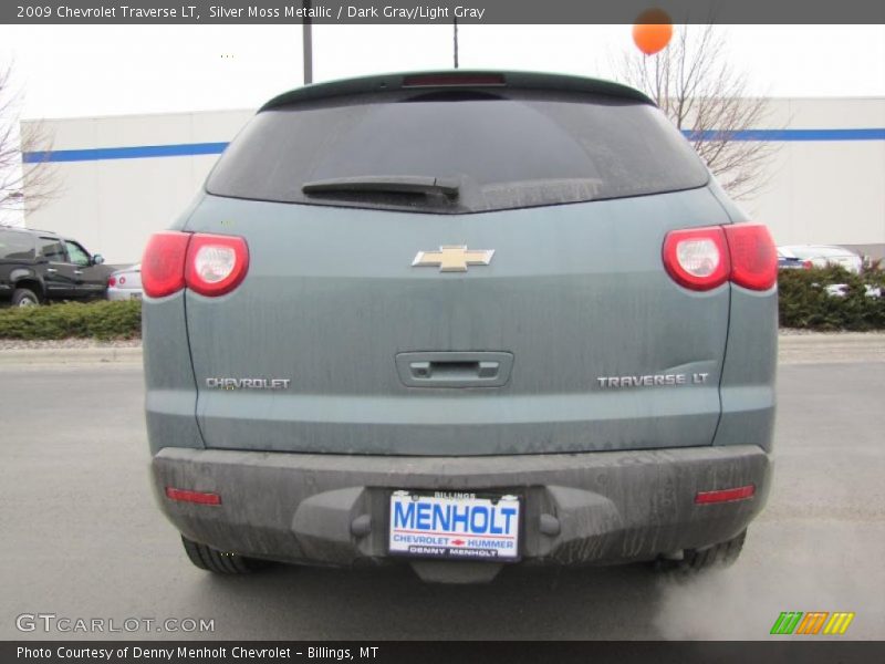 Silver Moss Metallic / Dark Gray/Light Gray 2009 Chevrolet Traverse LT