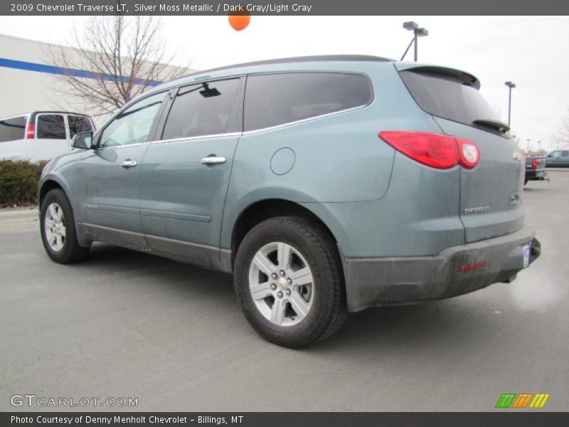 Silver Moss Metallic / Dark Gray/Light Gray 2009 Chevrolet Traverse LT