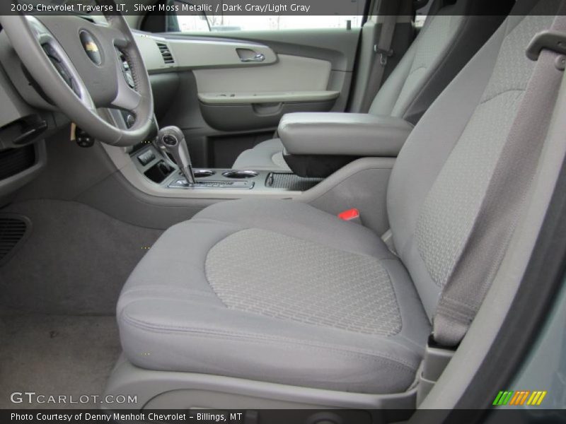 Silver Moss Metallic / Dark Gray/Light Gray 2009 Chevrolet Traverse LT