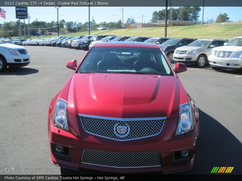 Crystal Red Tintcoat / Ebony 2011 Cadillac CTS -V Sedan