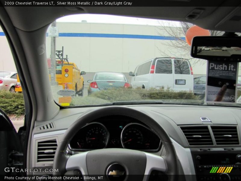 Silver Moss Metallic / Dark Gray/Light Gray 2009 Chevrolet Traverse LT