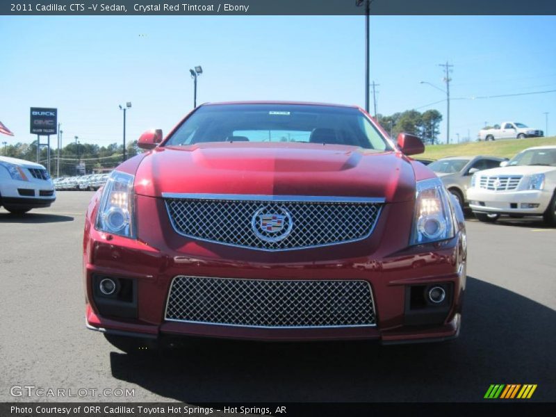 Crystal Red Tintcoat / Ebony 2011 Cadillac CTS -V Sedan