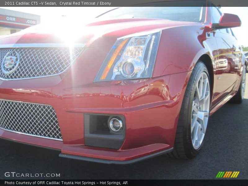 Crystal Red Tintcoat / Ebony 2011 Cadillac CTS -V Sedan