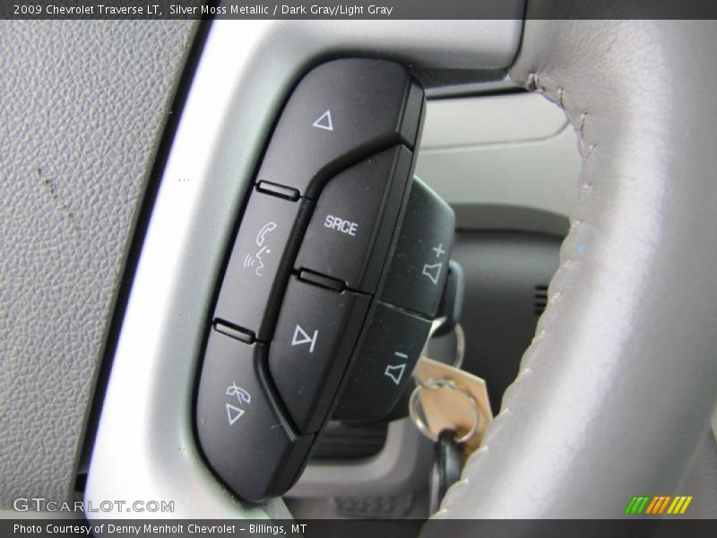 Silver Moss Metallic / Dark Gray/Light Gray 2009 Chevrolet Traverse LT