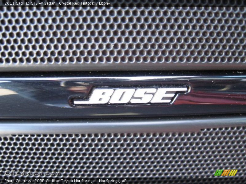 Crystal Red Tintcoat / Ebony 2011 Cadillac CTS -V Sedan