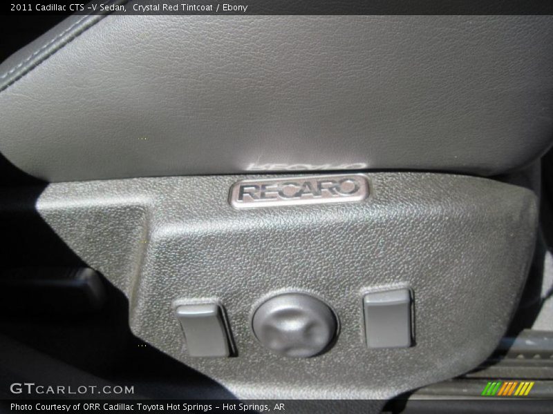 Crystal Red Tintcoat / Ebony 2011 Cadillac CTS -V Sedan
