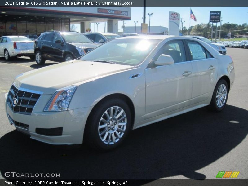 Vanilla Latte Metallic / Cashmere/Cocoa 2011 Cadillac CTS 3.0 Sedan