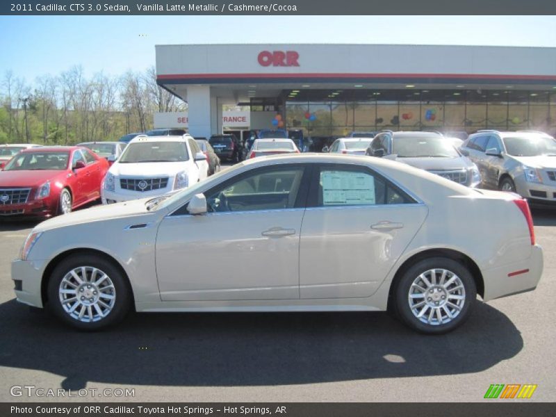 Vanilla Latte Metallic / Cashmere/Cocoa 2011 Cadillac CTS 3.0 Sedan