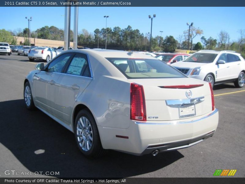Vanilla Latte Metallic / Cashmere/Cocoa 2011 Cadillac CTS 3.0 Sedan