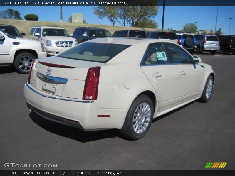 Vanilla Latte Metallic / Cashmere/Cocoa 2011 Cadillac CTS 3.0 Sedan