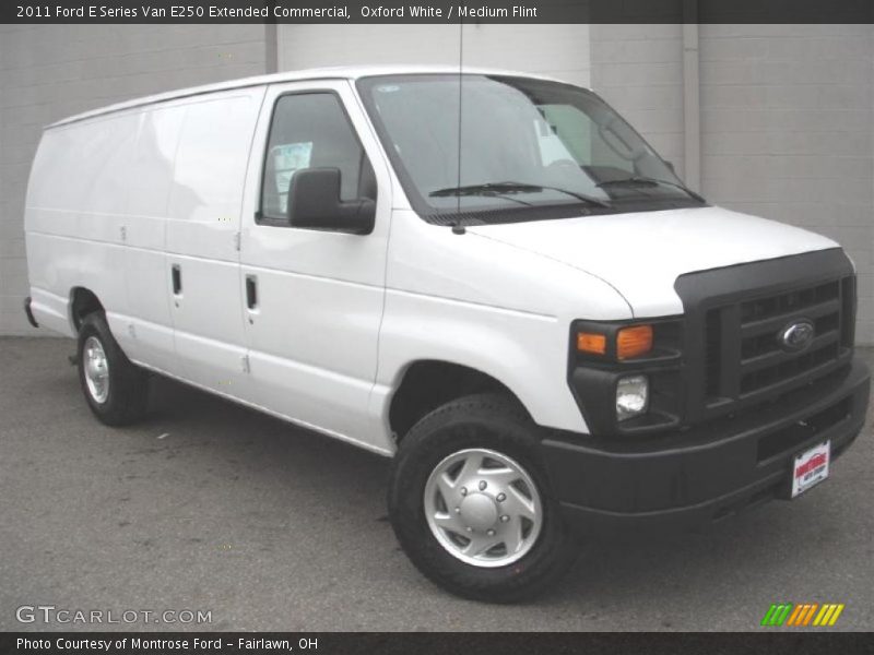 Oxford White / Medium Flint 2011 Ford E Series Van E250 Extended Commercial