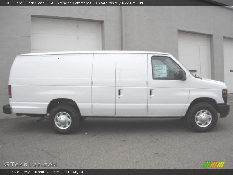 Oxford White / Medium Flint 2011 Ford E Series Van E250 Extended Commercial