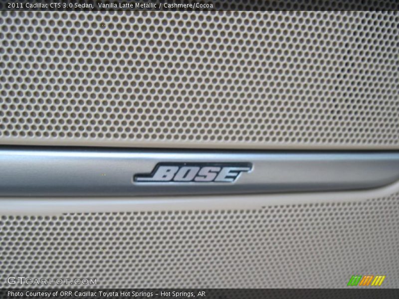 Vanilla Latte Metallic / Cashmere/Cocoa 2011 Cadillac CTS 3.0 Sedan