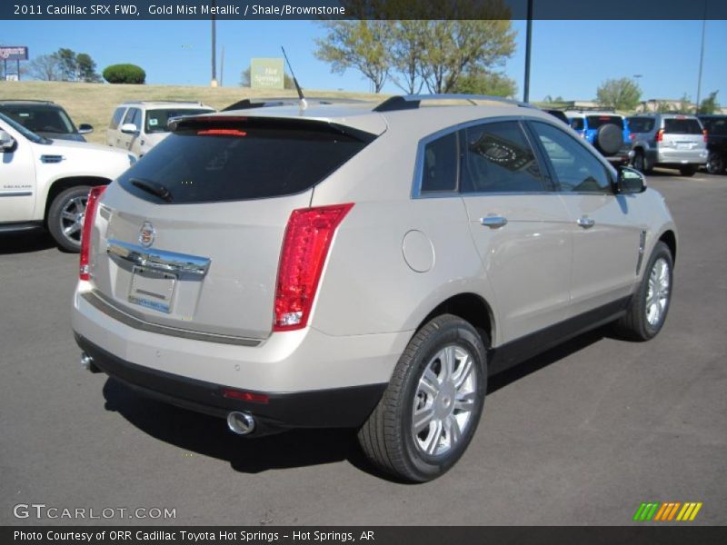 Gold Mist Metallic / Shale/Brownstone 2011 Cadillac SRX FWD