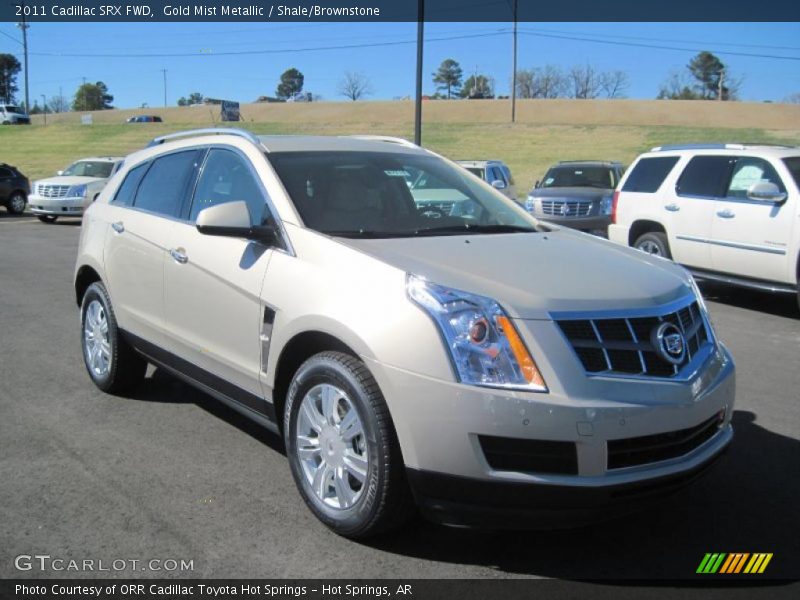 Gold Mist Metallic / Shale/Brownstone 2011 Cadillac SRX FWD