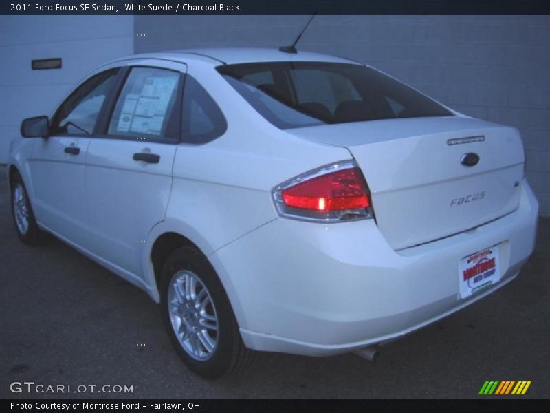 White Suede / Charcoal Black 2011 Ford Focus SE Sedan