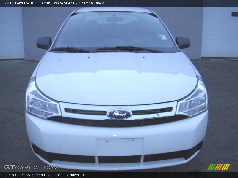 White Suede / Charcoal Black 2011 Ford Focus SE Sedan