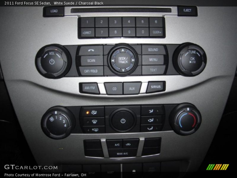 White Suede / Charcoal Black 2011 Ford Focus SE Sedan